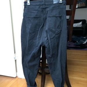 Black high-rise jeans